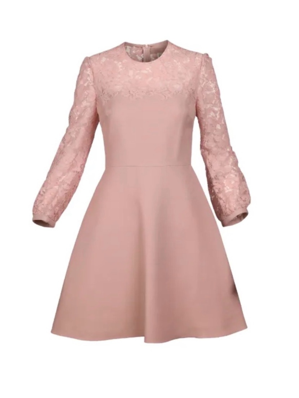 Valentino Garravani Elegant Pink Lace Women's Dress